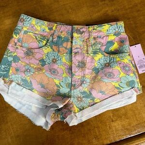 Floral High-Waisted Women Shorts